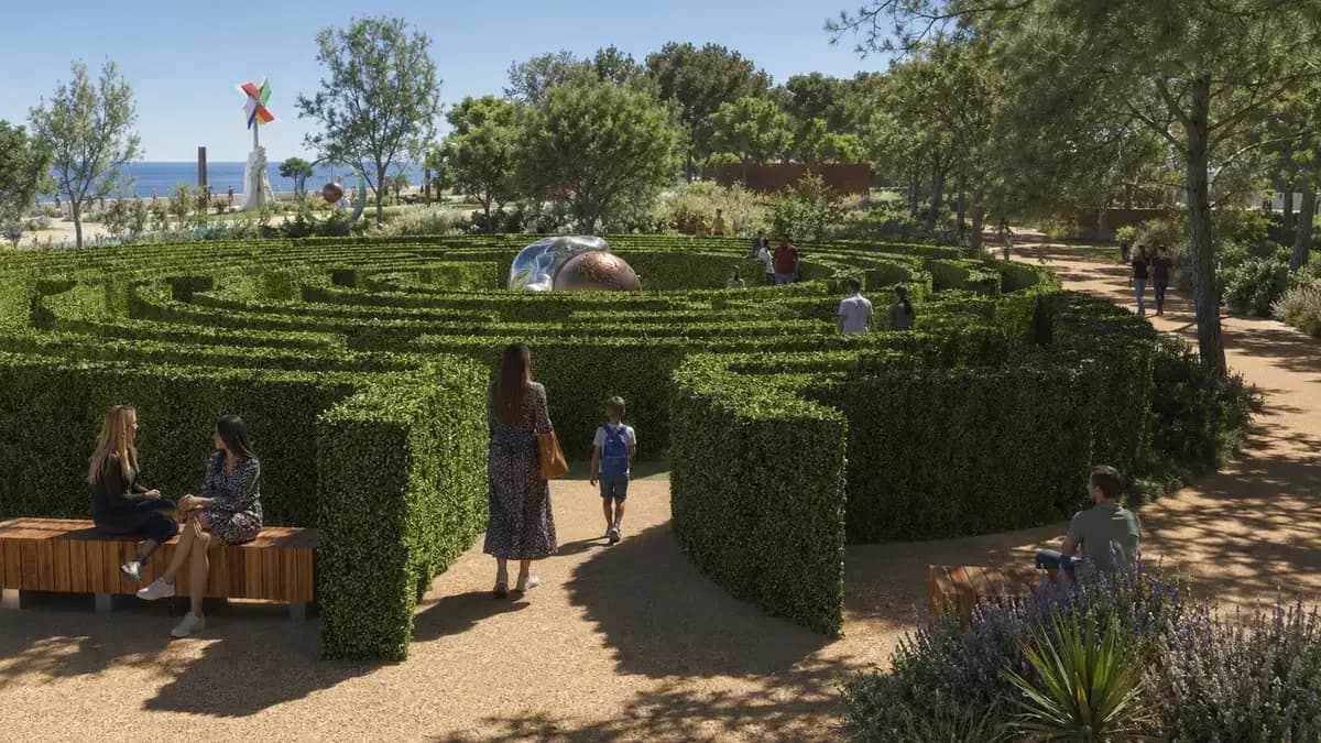 Quinn Botanical Art park in Castelldefels