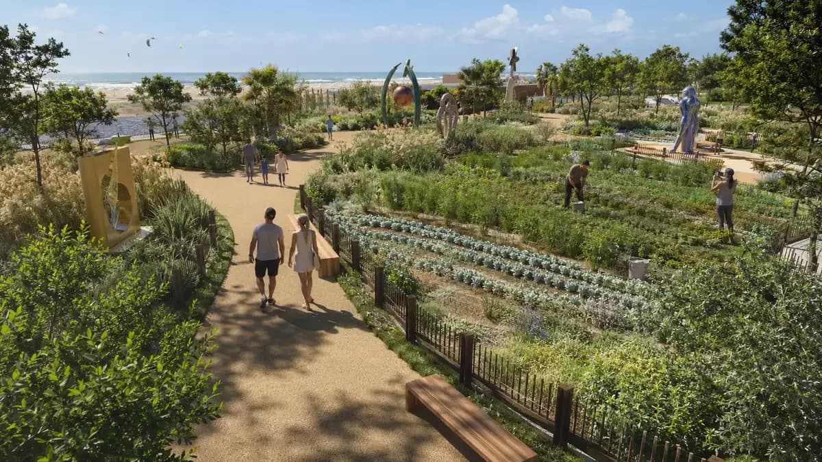 Quinn Botanical Art park in Castelldefels