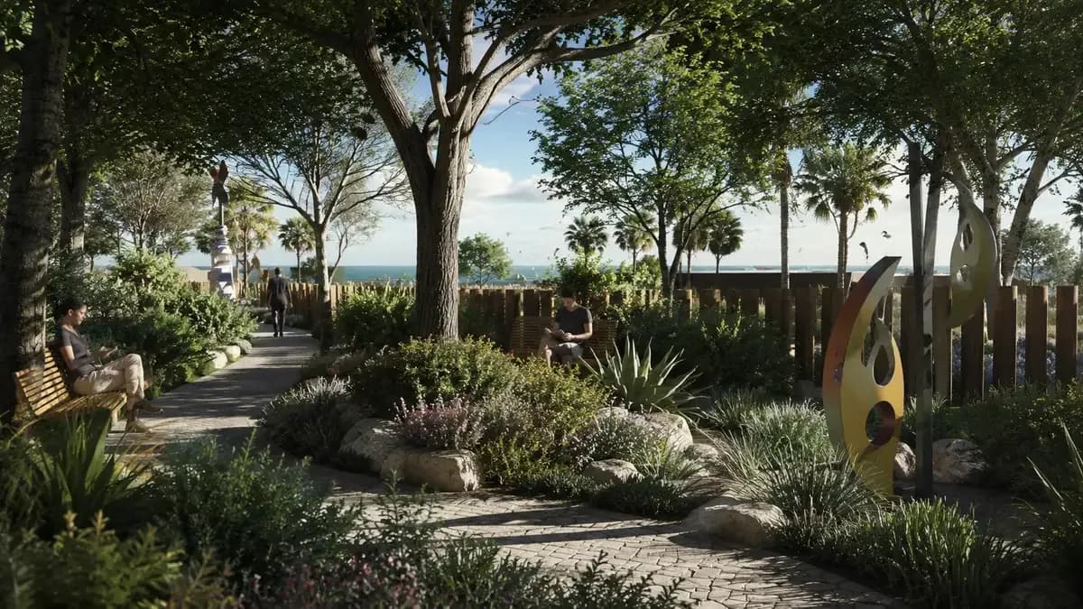 Quinn Botanical Art park in Castelldefels