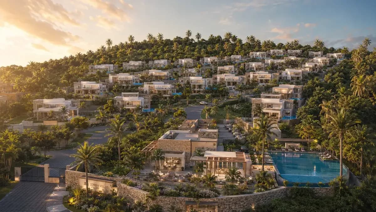 Zorba Villas complex in Goa India