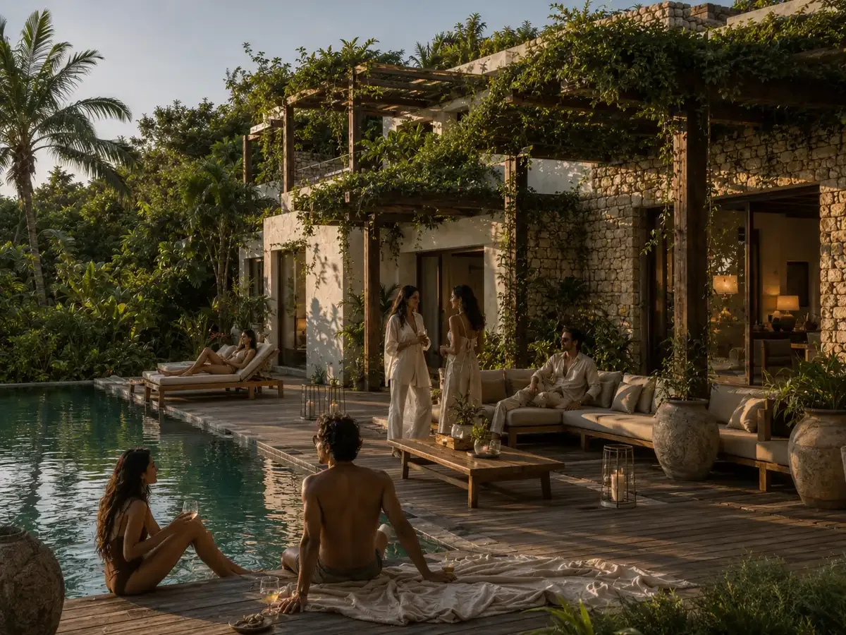 Zorba Villas complex in Goa India