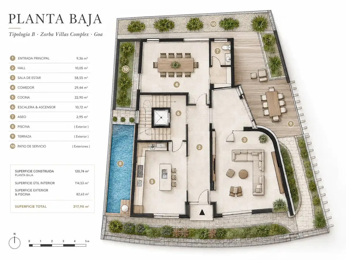 Zorba Villas complex in Goa India